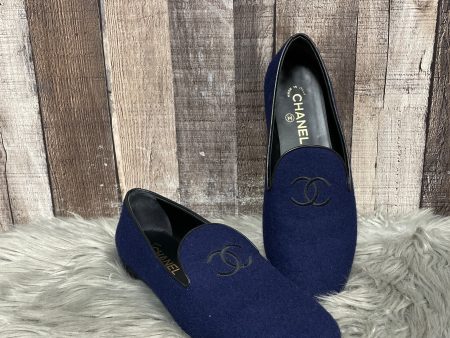 Shoes Luxury Designer By Chanel In Blue, Size: 9 Discount