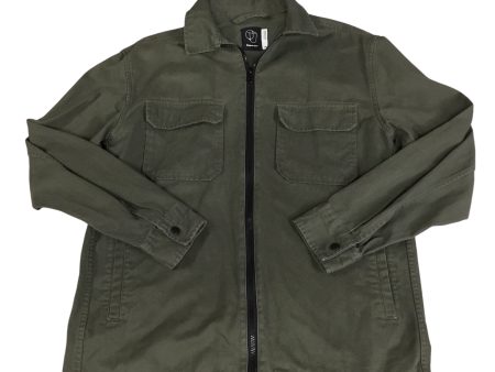 Jacket Moto By Clothes Mentor In Green, Size: S For Cheap