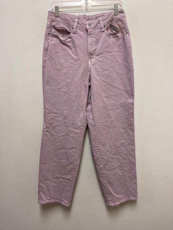 Jeans Straight By Old Navy In Purple Denim, Size: 12 Online Hot Sale