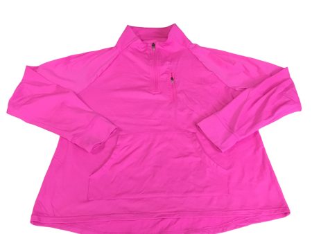 Athletic Top Long Sleeve Collar By Talbots In Pink, Size: Xlp Fashion