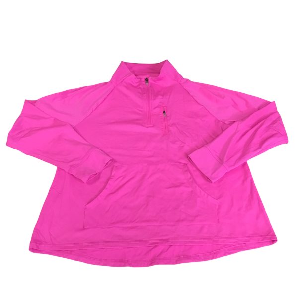 Athletic Top Long Sleeve Collar By Talbots In Pink, Size: Xlp Fashion