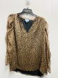 Blouse Long Sleeve By Cece In Animal Print, Size: L Online Hot Sale