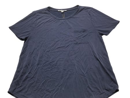 Top Short Sleeve By Green Envelope In Blue, Size: L Discount