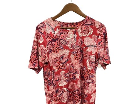 Top Short Sleeve Basic By Chicos In Multi-colored, Size: L For Sale