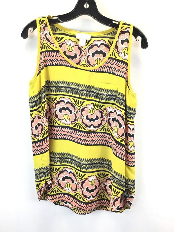 Top Sleeveless By Loft In Green & Pink, Size: S Online Hot Sale