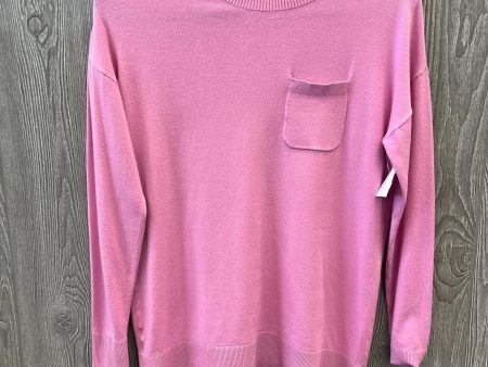 Top Long Sleeve By Loft In Pink, Size: Xs Cheap