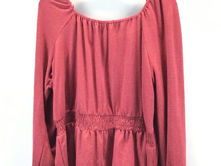 Top 3 4 Sleeve By Clothes Mentor In Red, Size: Xxl Discount