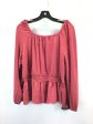 Top 3 4 Sleeve By Clothes Mentor In Red, Size: Xxl Discount