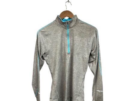 Athletic Jacket By Nike Apparel In Grey, Size: M Supply