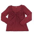 Top Long Sleeve By Old Navy In Red, Size: M For Sale