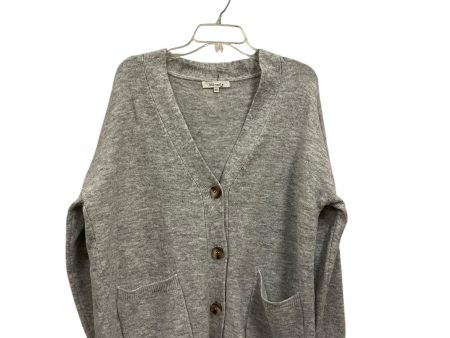 Sweater Cardigan By Miracle In Grey, Size: Xs Cheap