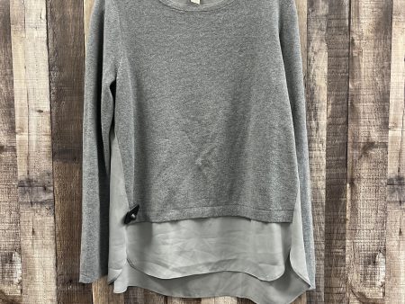 Top Long Sleeve By Loft In Grey, Size: M on Sale