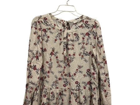 Top Long Sleeve Basic By Loft In Beige, Size: S on Sale