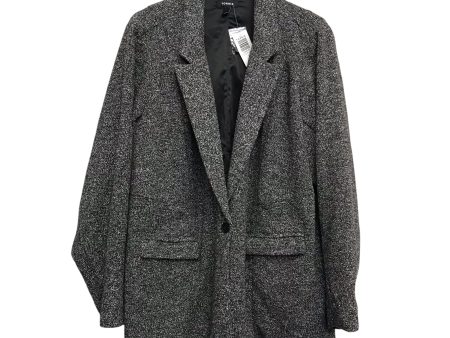 Blazer By Torrid In Grey, Size:4X on Sale