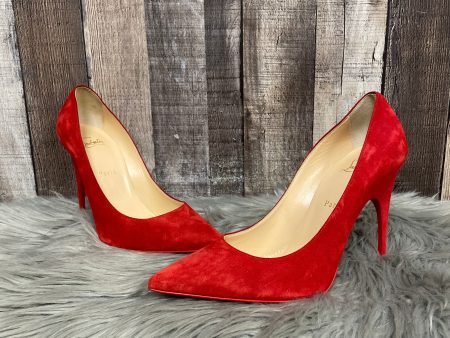 Shoes Luxury Designer By Christian Louboutin In Red, Size: 10 Sale