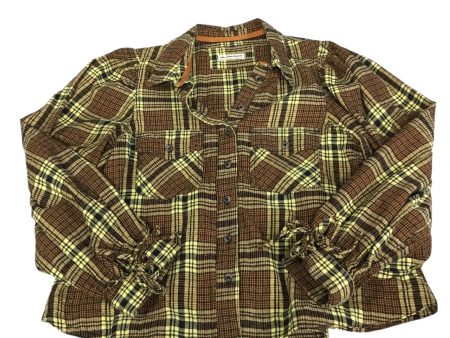 Top Long Sleeve By We The Free In Plaid Pattern, Size: S on Sale