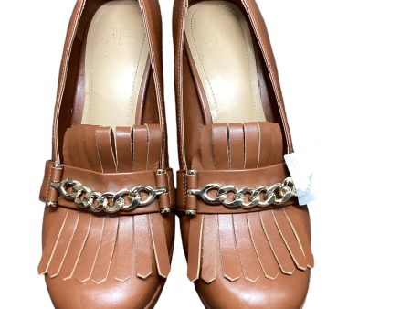 Shoes Heels Block By Just Fab In Brown, Size: 7 Hot on Sale