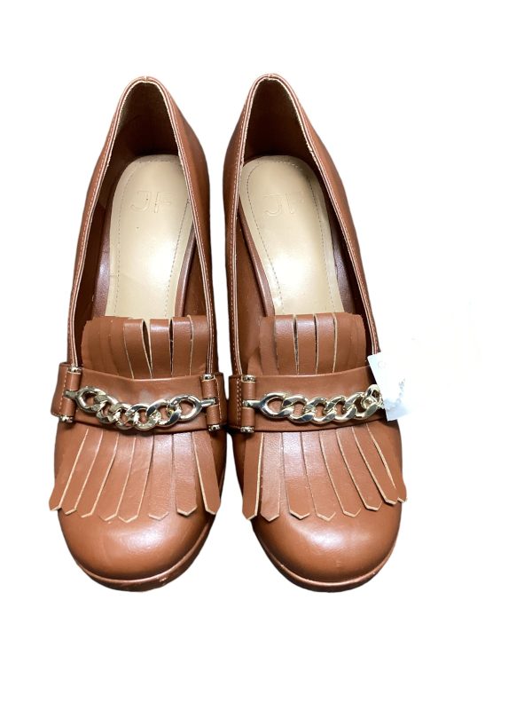 Shoes Heels Block By Just Fab In Brown, Size: 7 Hot on Sale