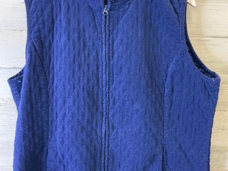 Vest Puffer & Quilted By Basic Editions In Blue, Size: Xxl For Sale