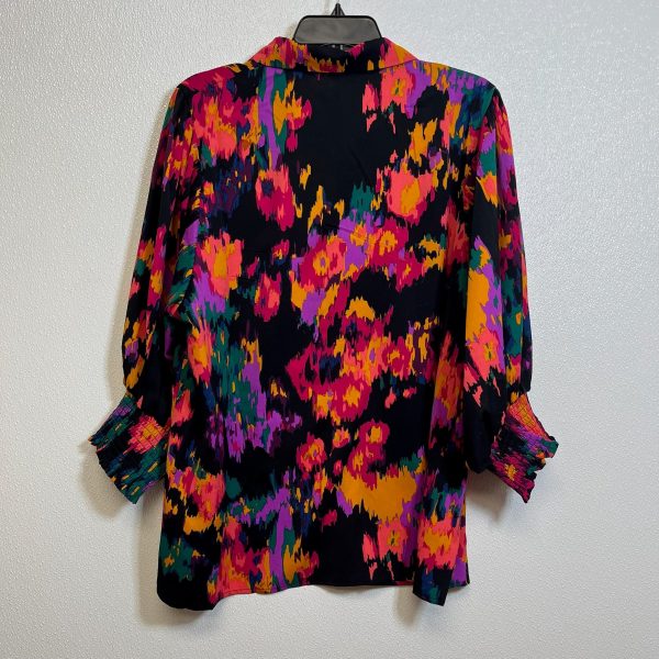 Blouse 3 4 Sleeve By First Love In Print, Size: 1x Discount