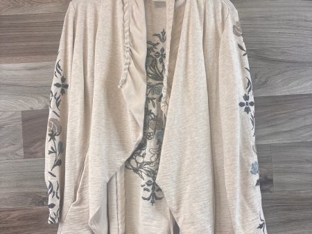 Cardigan By Chicos In Tan, Size: Mp Fashion