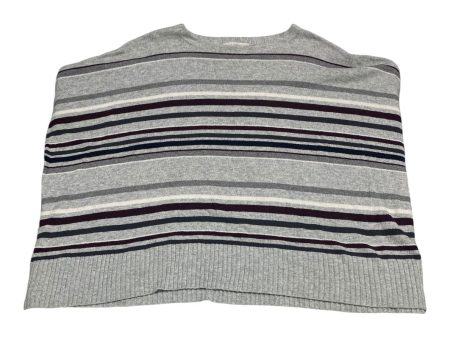 Poncho By Loft In Striped Pattern, Size: M For Discount