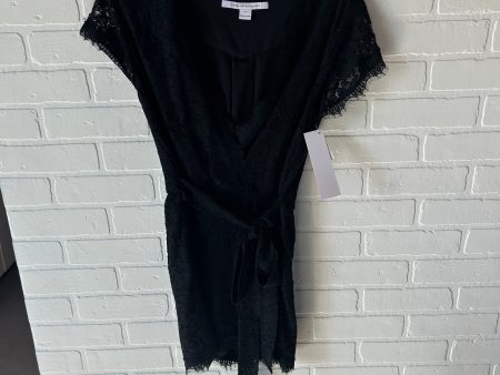 Romper Designer By Diane Von Furstenberg In Black, Size: S Online Sale