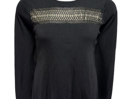 Beaded Illusion Sweater By Colette Mordo In Black, Size: XL For Discount