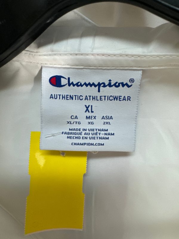 Athletic Jacket By Champion In White, Size: Xl on Sale