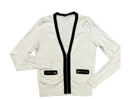 Cardigan By Ann Taylor In Black & White, Size: M Sale