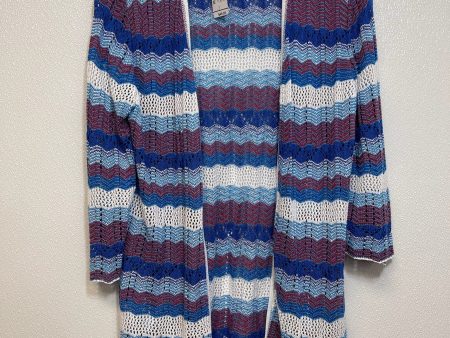 Cardigan By Christopher And Banks In Red White Blue, Size: L Supply