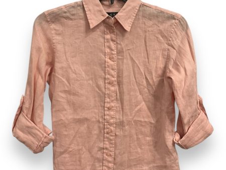 Blouse Long Sleeve By Lauren By Ralph Lauren In Pink, Size: Xxs Supply