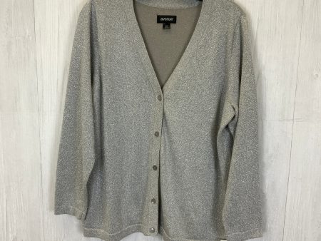 Cardigan By Avenue In Grey, Size: Xl Online Sale