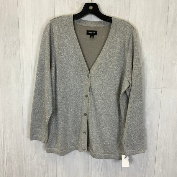 Cardigan By Avenue In Grey, Size: Xl Online Sale