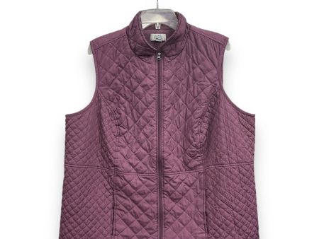 Vest Puffer & Quilted By Croft And Barrow In Purple, Size: Xl on Sale