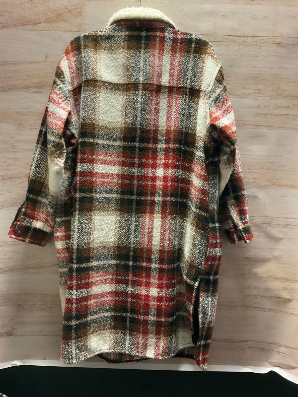 Coat Other By Maurices In Plaid Pattern, Size: 1x Online now