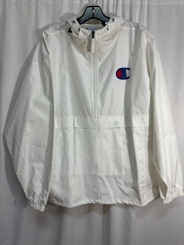 Athletic Jacket By Champion In White, Size: Xl on Sale