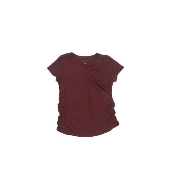 Mat Top Ss By Isabel Maternity In Red, Size:2X Online now