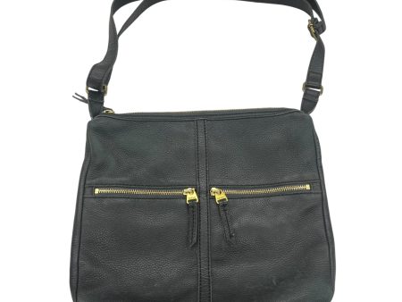 Handbag Leather By Fossil In Black, Size:Medium For Sale