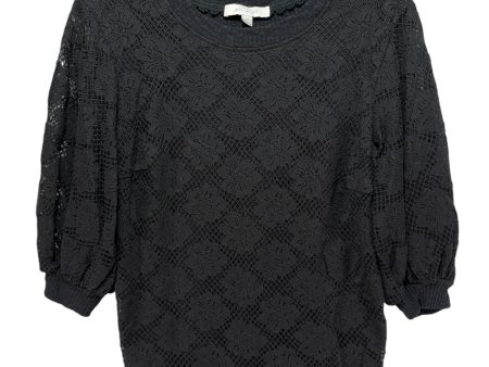 Puff-Sleeve Lace Top By Eri + Ali In Black, Size: XS Cheap