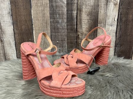 Shoes Designer By Coach In Pink, Size: 9 Cheap