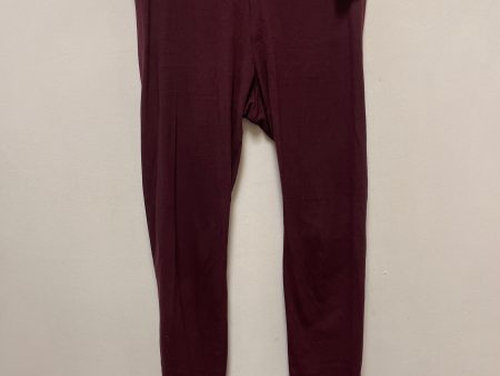 Pants Leggings By Old Navy In Red, Size: M Online Hot Sale