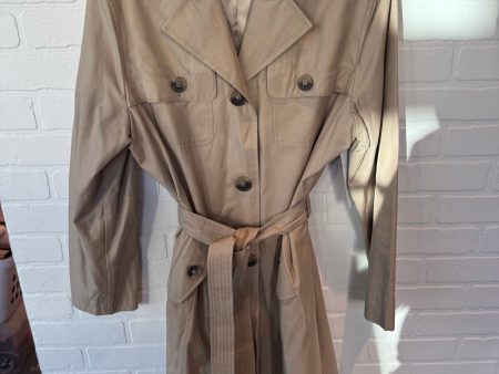 Coat Trench Coat By Weatherproof In Tan, Size: Xl Cheap