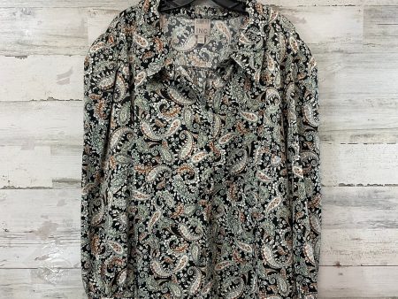 Blouse Long Sleeve By Inc In Black, Size: 4x Sale