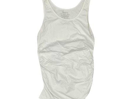 Mat Tank Top By Motherhood In White, Size:M Cheap