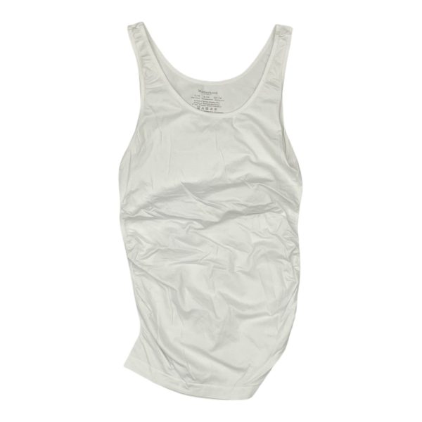 Mat Tank Top By Motherhood In White, Size:M Cheap