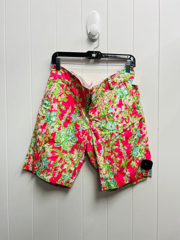 Shorts By Lilly Pulitzer In Green & Pink, Size: 10 Hot on Sale