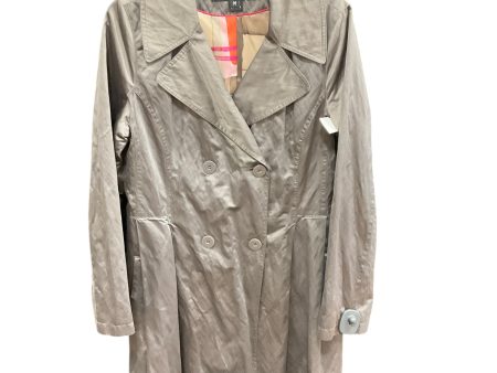 Coat Raincoat By Dkny In Grey, Size: M For Cheap