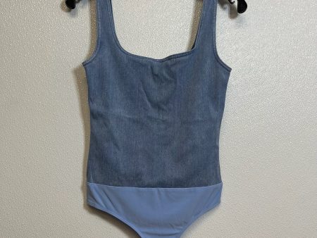 Bodysuit By Express O In Denim, Size: S Cheap