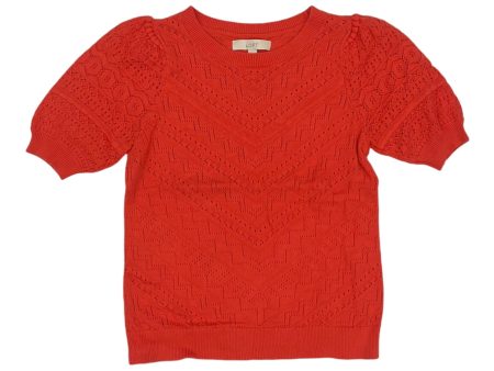 Sweater Ss By Loft In Orange, Size:S Online now